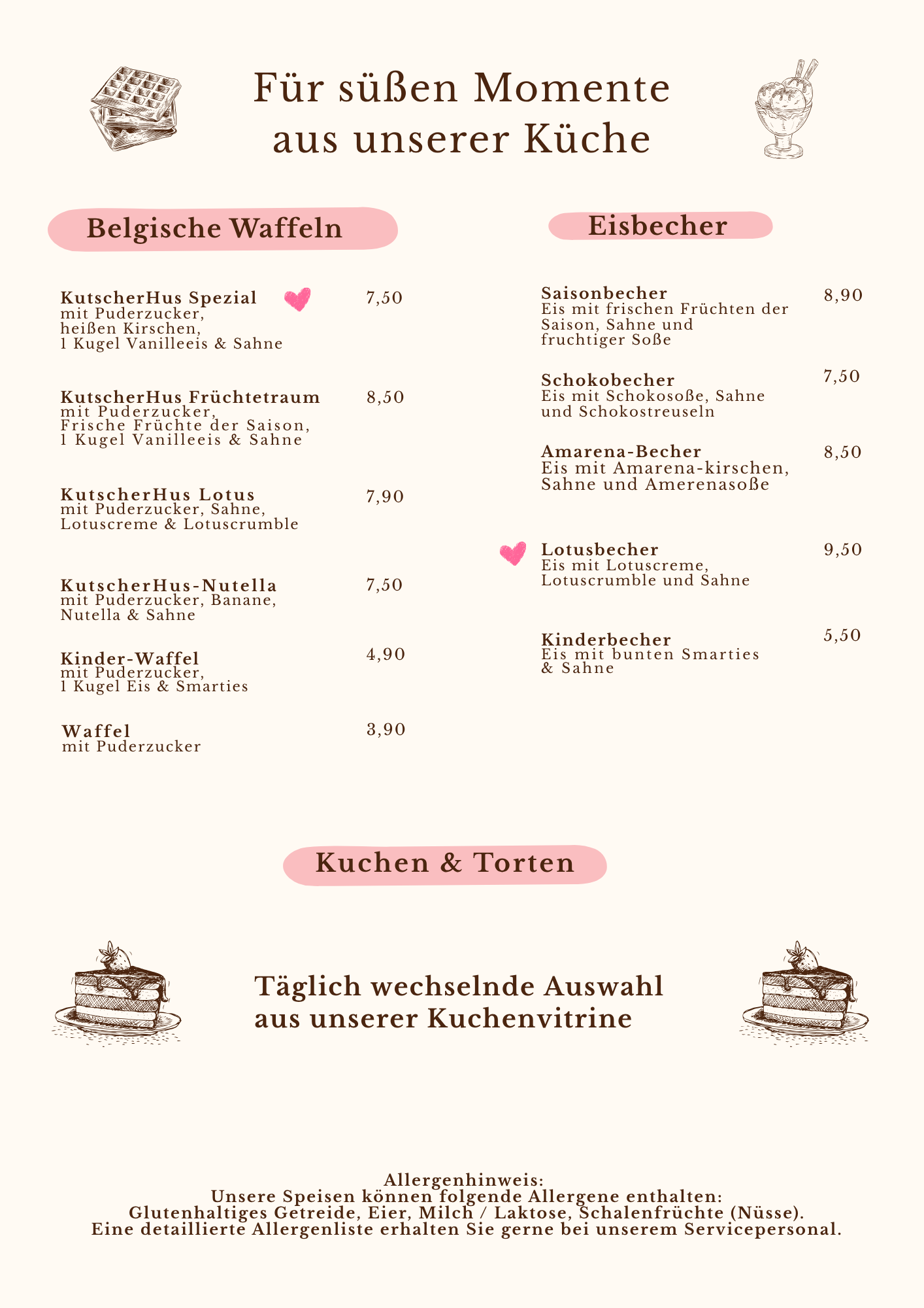 Speisekarte Seite 5